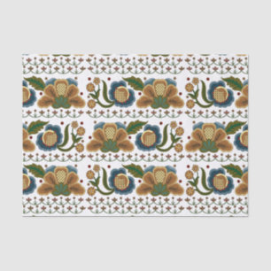 Ests folk floral embroidery tissuepapier