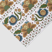 Ests folk floral embroidery tissuepapier (Detail)