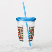 Ests  folkpatroon acryl drinkbeker (Links)