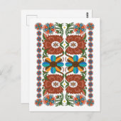 Ests  folkpatroon briefkaart (Voorkant / Achterkant)