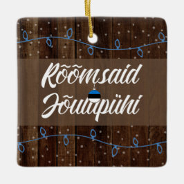 Ests kerst van de kerst, Rõmzei Jõulupühi Keramisch Ornament