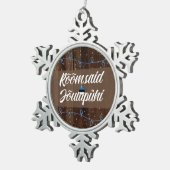 Ests kerst van de kerst, Rõmzei Jõulupühi Tin Sneeuwvlok Ornament (Rechts)