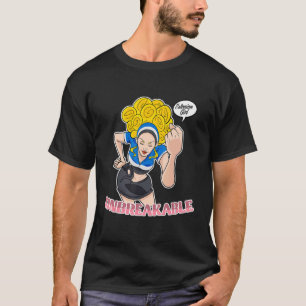 Ests meisje onbreekbaar in Ests erfgoed I Es T-shirt