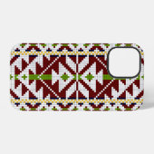 Ests nationaal patroon Kolga-Jaani vöö iPhone Hoesje (Achterkant horizontaal)