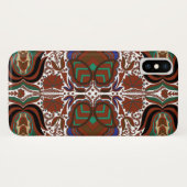 Ests ritueel folkpatroon met bloemen Case-Mate iPhone case (Achterkant (horizontaal))