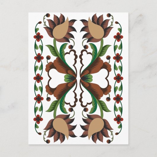 Ests  vouwkunstontwerp briefkaart (Voorkant)