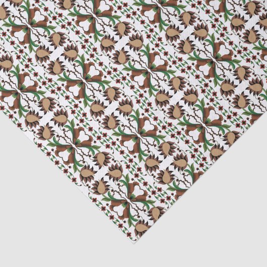 Ests vouwkunstontwerp tissuepapier (Detail)