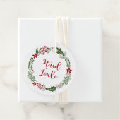 Ests Vrolijk Kerstfeest, Häid jõule, Aangepast Bedankjes Labels (In situ)