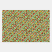 Estse aardse  volkskunst floral design inpakpapier vel (Voorkant 2)