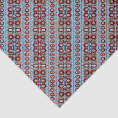  Estse blauwe en bruine folk kunst Tissuepapier (Detail)