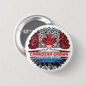 Estse Canadese Canadese boomstamvlag Ronde Button 5,7 Cm (Voorkant /achterkant)