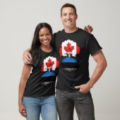 Estse Canadese Canadese boomstamvlag T-shirt (Unisex)