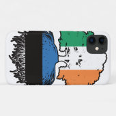 Estse Ierse boomrootenvlag Case-Mate iPhone Case (Achterkant (horizontaal))