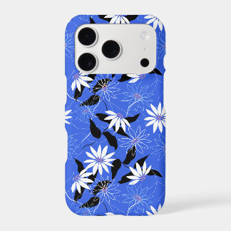 Estse iphone hoes. Blauwe bloemkleuren