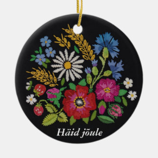 Estse kerstversiering - Muhu geïnspireerd Keramisch Ornament