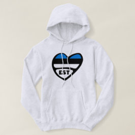 Estse landcode Vlaggenkop, EST Hoodie