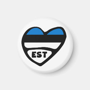 Estse landcode Vlaggenkop, EST Magneet