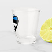 Estse landcode Vlaggenkop, EST Shot Glas (Rechts)