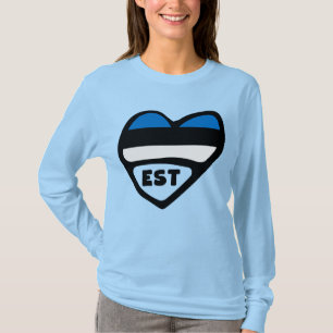 Estse landcode Vlaggenkop, EST T-shirt
