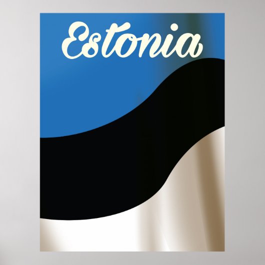 Estse nationale vlag reisposter poster (Voorkant)
