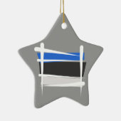 Estse penseelvlag keramisch ornament (Rechts)