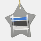 Estse penseelvlag keramisch ornament (Links)