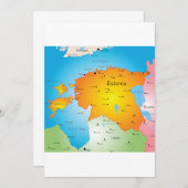 Estse plattegronden kaart (Voorkant / Achterkant)