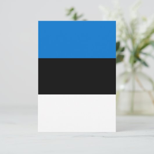 Estse vlag bedankkaart (Staand voorkant)
