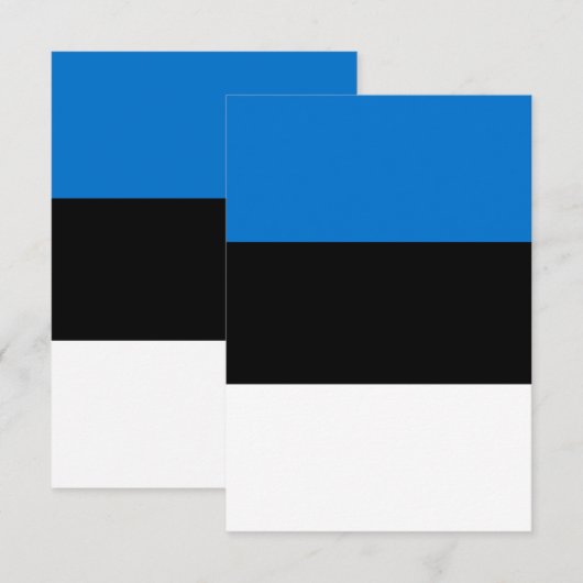 Estse vlag bedankkaart (Voorkant / Achterkant)