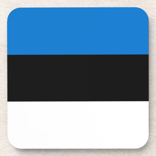 Estse vlag bier onderzetter (Voorkant)