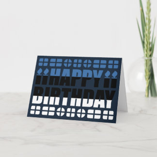 Estse vlag Birthday Card Kaart