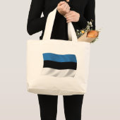 Estse Vlag Boodschappentas Grote Tote Bag (Voorkant (product))