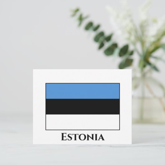 Estse vlag briefkaart (Staand voorkant)
