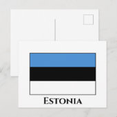 Estse vlag briefkaart (Voorkant / Achterkant)