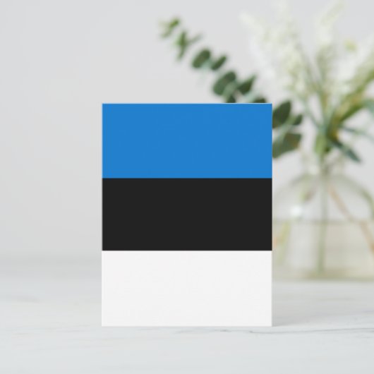 Estse vlag briefkaart (Staand voorkant)