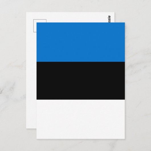 Estse vlag briefkaart (Voorkant / Achterkant)