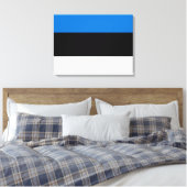 Estse vlag canvas afdruk (Insitu (Slaapkamer))