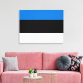 Estse vlag canvas afdruk (Insitu (Woonkamer))