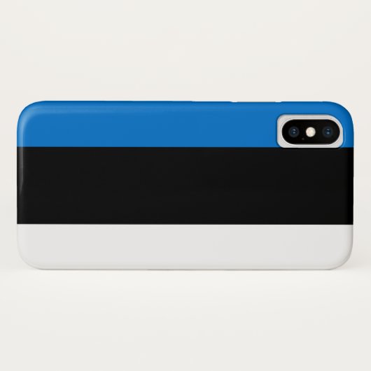 Estse vlag Case-Mate iPhone case (Achterkant (horizontaal))
