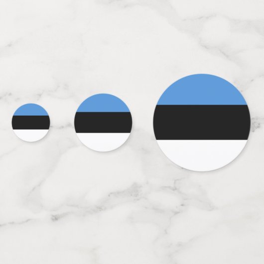 Estse vlag confetti (Achterkanten)