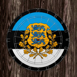 Estse vlag-dartboard & Estland/spelboard Dartbord