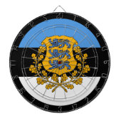 Estse vlag-dartboard & Estland/spelboard Dartbord (Voorkant)