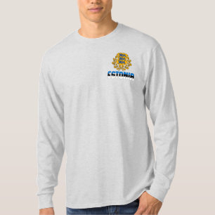 Estse vlag en wapenschild t-shirt