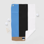 Estse vlag & Estland monogrammen / golfhanddoek (Insitu)