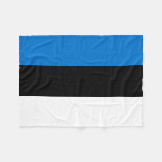 Estse vlag fleece deken (Voorkant (Horizontaal))