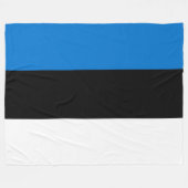 Estse vlag fleece deken (Voorkant (Horizontaal))