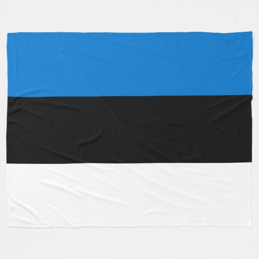 Estse vlag fleece deken (Voorkant (Horizontaal))
