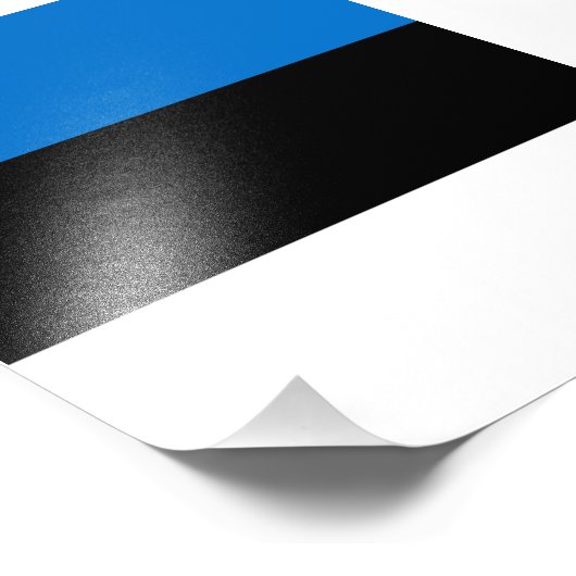 Estse vlag foto afdruk (Hoek)