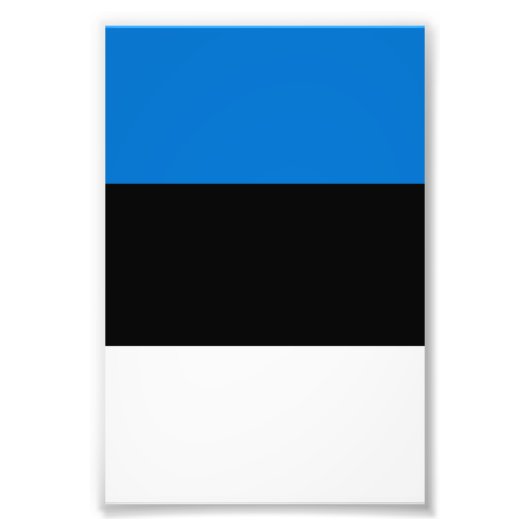 Estse vlag foto afdruk (Voorkant)