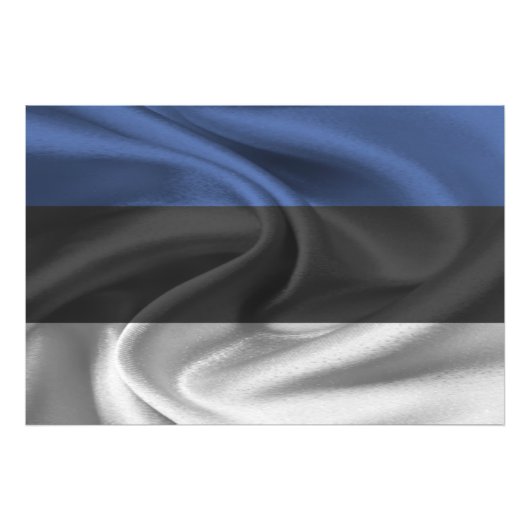 Estse vlag foto afdruk (Voorkant)